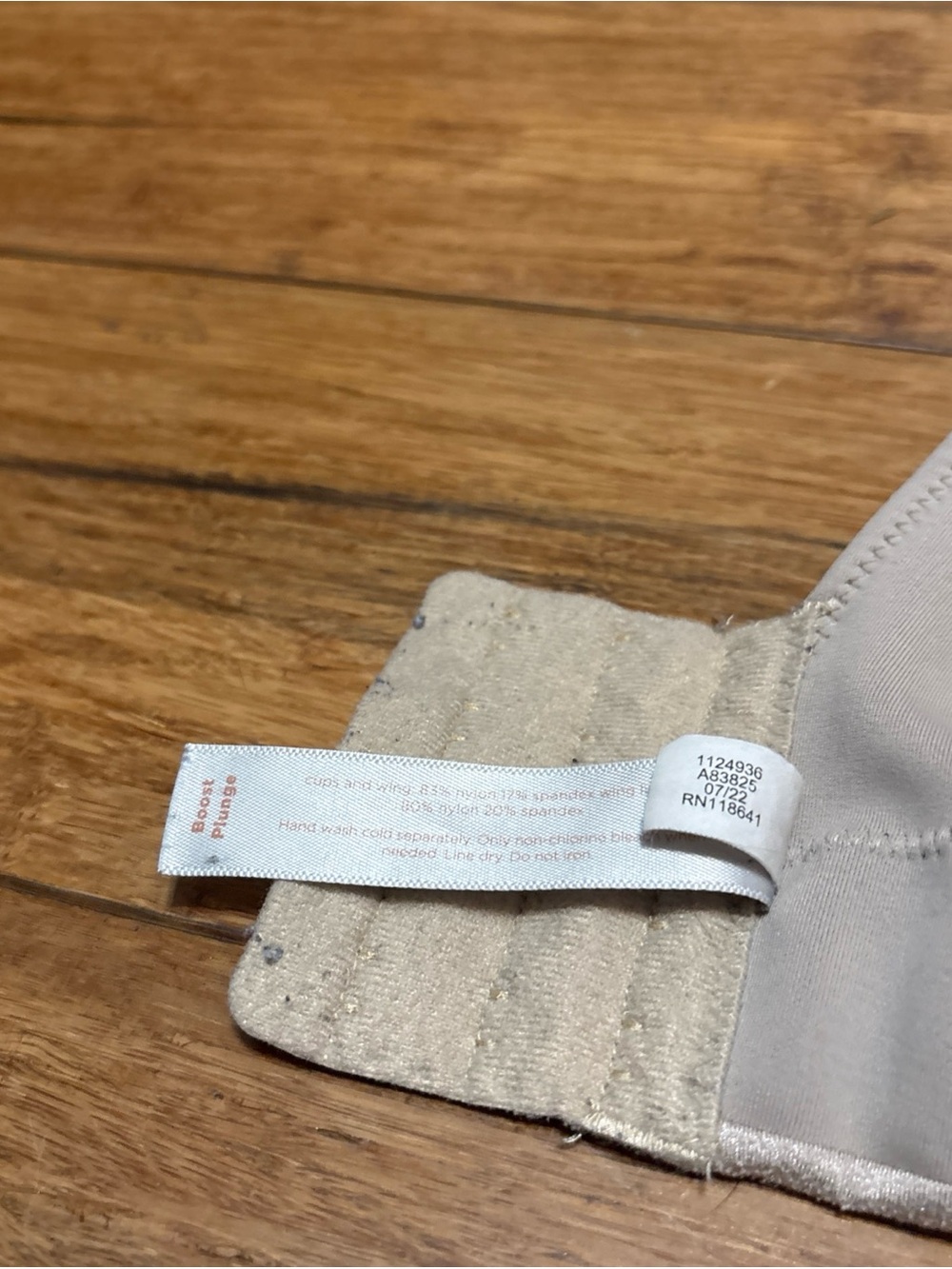 Cacique Bra 46C Push Up Bra Taupe Color Boost Plunge Lane Bryant - Picture 7 of 7
